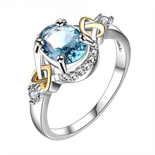 Load image into Gallery viewer, Alloy Engagement Ring with Crystal
