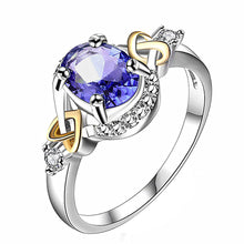 Load image into Gallery viewer, Alloy Engagement Ring with Crystal